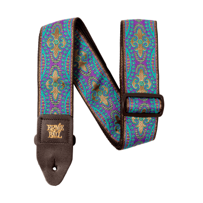 Ernie Ball 4687 - Ремень для гитары, с кожаными концами, Серия CLASSIC JACQUARD STRAPS, Материал: жаккард, Рисунок: Kashmir Moonrise, Цвет: , Ширина Ernie Ball 4687 - Ремень для гитары, с кожаными концами, Серия CLASSIC JACQUARD STRAPS, Материал: жаккард, Рисунок: Kashmir Moonrise, Цвет: , Ширина