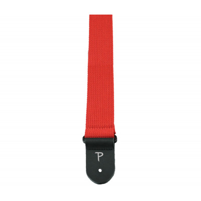Perri's CWS20-1686 - Ремень для гитары, Серия COTTON, Материал: хлопок, Рисунок: отсутствует, Цвет: красный, Ширина ремня: 5 см, Длина: 99 - 147 см