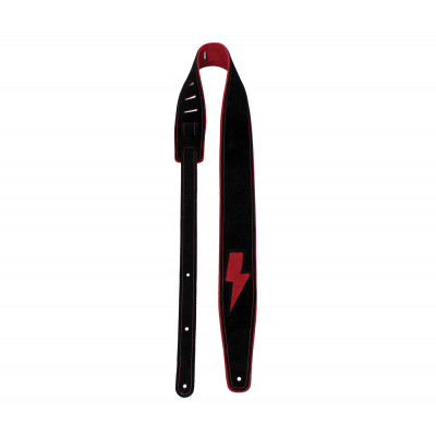 Perri's P25COS-7523 - Ремень для гитары, Серия: Leather and Suede Straps, Материал: замша, Рисунок: молния, Ширина ремня: 6.35 см
