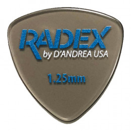 D'Andrea RDX346 1.25 - Медиатор гитарный, Материал: полифенилсульфон, Толщина: 1.25 мм, Жёсткость: очень жёсткий, Серия: Radex, Форма: равноширокий тр