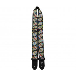 Perri's TWS-6802 - Ремень для гитары, Серия: JACQUARD, Материал: жаккард, Рисунок: черепа, Ширина ремня: 5 см, Длина: 99 - 147 см Perri's TWS-6802 - Ремень для гитары, Серия: JACQUARD, Материал: жаккард, Рисунок: черепа, Ширина ремня: 5 см, Длина: 99 - 147 см