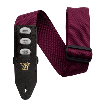 Ernie Ball 4688 - Ремень для гитары, с кожаными концами, Серия PICKHOLDER STRAP, Материал: полипропилен, Рисунок: нет, Ширина ремня: 5 см, Длина: 10 Ernie Ball 4688 - Ремень для гитары, с кожаными концами, Серия PICKHOLDER STRAP, Материал: полипропилен, Рисунок: нет, Ширина ремня: 5 см, Длина: 10