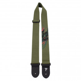 Perri's CWSSP-7041 - Ремень для гитары, Серия: COTTON, Материал: хлопок, Рисунок: орёл, Ширина ремня: 5 см, Длина: 99 - 147 см Perri's CWSSP-7041 - Ремень для гитары, Серия: COTTON, Материал: хлопок, Рисунок: орёл, Ширина ремня: 5 см, Длина: 99 - 147 см