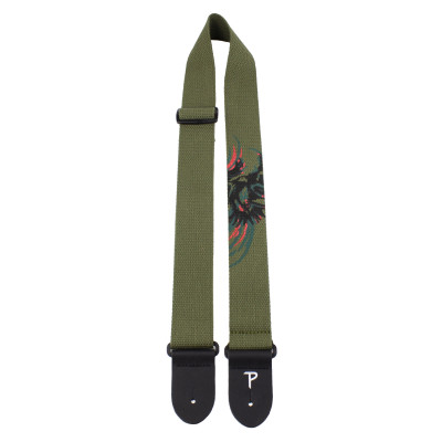 Perri's CWSSP-7041 - Ремень для гитары, Серия: COTTON, Материал: хлопок, Рисунок: орёл, Ширина ремня: 5 см, Длина: 99 - 147 см Perri's CWSSP-7041 - Ремень для гитары, Серия: COTTON, Материал: хлопок, Рисунок: орёл, Ширина ремня: 5 см, Длина: 99 - 147 см