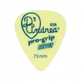 D'Andrea TPGB351 .73MD - Медиатор гитарный, Материал: делрин, Толщина: 0.73 мм, Жёсткость: средний, Серия: Pro Grip Brites, Форма: стандартная, упаков
