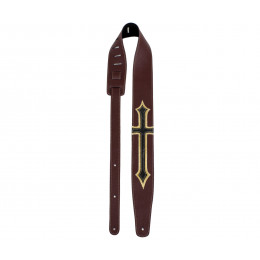 Perri's P25INL-7528 - Ремень для гитары, Серия: Leather and Suede Straps, Материал: кожа, Рисунок: крест, Ширина ремня: 6.35 см Perri's P25INL-7528 - Ремень для гитары, Серия: Leather and Suede Straps, Материал: кожа, Рисунок: крест, Ширина ремня: 6.35 см