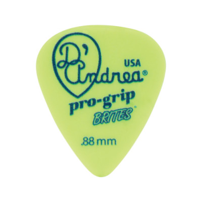D'Andrea TPGB351 .88MH - Медиатор гитарный, Материал: делрин, Толщина: 0.88 мм, Жёсткость: средне-жёсткий, Серия: Pro Grip Brites, Форма: стандартная, D'Andrea TPGB351 .88MH - Медиатор гитарный, Материал: делрин, Толщина: 0.88 мм, Жёсткость: средне-жёсткий, Серия: Pro Grip Brites, Форма: стандартная,