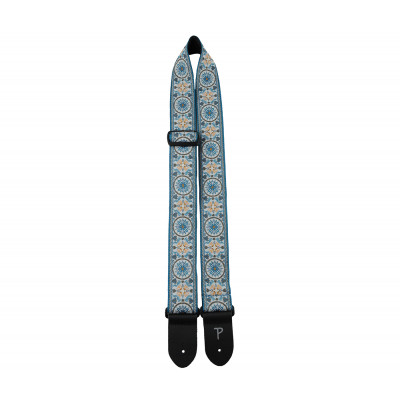 Perri's TWS-6806 - Ремень для гитары, Серия: JACQUARD, Материал: жаккард, Рисунок: Blue Mandala, Ширина ремня: 5 см, Длина: 99 - 147 см Perri's TWS-6806 - Ремень для гитары, Серия: JACQUARD, Материал: жаккард, Рисунок: Blue Mandala, Ширина ремня: 5 см, Длина: 99 - 147 см