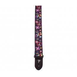 Perri's LPCP-6797 - Ремень для гитары, Серия: Polyester, Материал: полиэстер, Рисунок: Peace, пацифика и цветы, Ширина ремня: 5 см, Длина: 99 - 147 см Perri's LPCP-6797 - Ремень для гитары, Серия: Polyester, Материал: полиэстер, Рисунок: Peace, пацифика и цветы, Ширина ремня: 5 см, Длина: 99 - 147 см