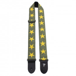 Perri's TWS-7070 - Ремень для гитары, Серия: JACQUARD, Материал: жаккард, Рисунок: жёлтые звёзды, Ширина ремня: 5 см, Длина: 99 - 147 см Perri's TWS-7070 - Ремень для гитары, Серия: JACQUARD, Материал: жаккард, Рисунок: жёлтые звёзды, Ширина ремня: 5 см, Длина: 99 - 147 см