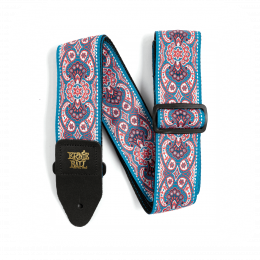 Ernie Ball 4666 жаккардовый ремень с рисунком Pink Paisley Ernie Ball 4666 жаккардовый ремень с рисунком Pink Paisley