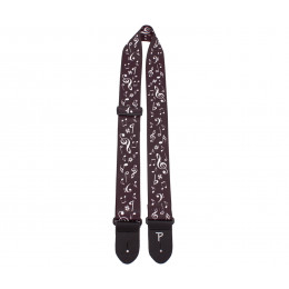 Perri's LPCP-7021 - Ремень для гитары, Серия: Polyester, Материал: полиэстер, Рисунок: ноты, Ширина ремня: 5 см, Длина: 99 - 147 см Perri's LPCP-7021 - Ремень для гитары, Серия: Polyester, Материал: полиэстер, Рисунок: ноты, Ширина ремня: 5 см, Длина: 99 - 147 см