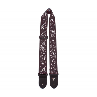 Perri's LPCP-7021 - Ремень для гитары, Серия: Polyester, Материал: полиэстер, Рисунок: ноты, Ширина ремня: 5 см, Длина: 99 - 147 см Perri's LPCP-7021 - Ремень для гитары, Серия: Polyester, Материал: полиэстер, Рисунок: ноты, Ширина ремня: 5 см, Длина: 99 - 147 см