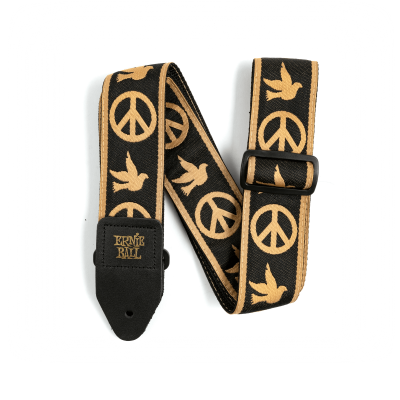 Ernie Ball 4613 жаккардовый ремень с рисунком Peace Love Dove Ernie Ball 4613 жаккардовый ремень с рисунком Peace Love Dove