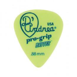 D'Andrea RPGB351 .88MH - Медиатор гитарный, Материал: делрин, Толщина: 0.88 мм, Жёсткость: средне-жёсткий, Серия: Pro Grip Brites, Форма: стандартная,