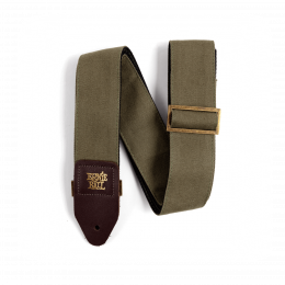 Ernie Ball 4673 ремень гитарный Olive Canvas, холщовый с кожаными концами и латунной пряжкой Ernie Ball 4673 ремень гитарный Olive Canvas, холщовый с кожаными концами и латунной пряжкой