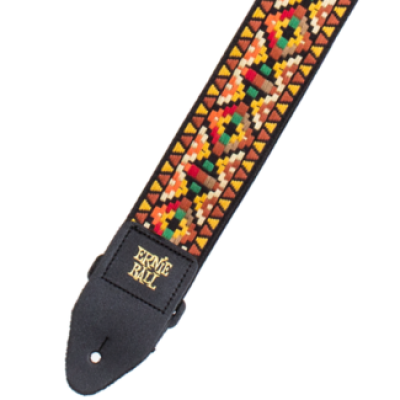 Ernie Ball 4090 Santa Fe гитарный ремень, полипропилен, кожаные нашивки Ernie Ball 4090 Santa Fe гитарный ремень, полипропилен, кожаные нашивки