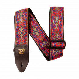 Ernie Ball 4674 - Ремень для гитары, с кожаными концами, Серия CLASSIC JACQUARD STRAPS, Материал: жаккард, Рисунок: Kashmir Sunset, Цвет: , Ширина р Ernie Ball 4674 - Ремень для гитары, с кожаными концами, Серия CLASSIC JACQUARD STRAPS, Материал: жаккард, Рисунок: Kashmir Sunset, Цвет: , Ширина р