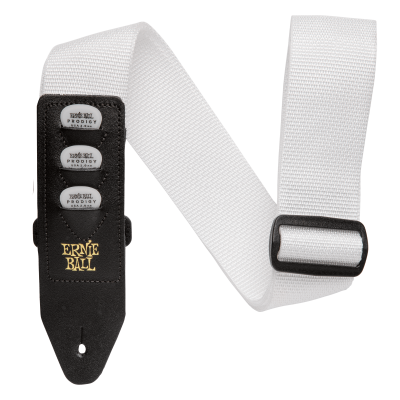 Ernie Ball 4259 - Ремень для гитары, с кожаными концами, Серия PICKHOLDER STRAP, Материал: полипропилен, Рисунок: нет, Ширина ремня: 5 см, Длина: 10 Ernie Ball 4259 - Ремень для гитары, с кожаными концами, Серия PICKHOLDER STRAP, Материал: полипропилен, Рисунок: нет, Ширина ремня: 5 см, Длина: 10