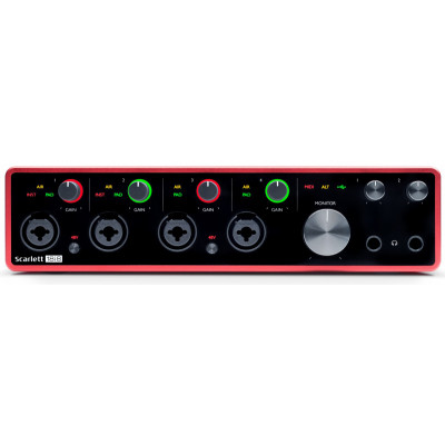 FOCUSRITE Scarlett 18i8 3rd Gen аудио интерфейс USB, 18 входов/8 выходов FOCUSRITE Scarlett 18i8 3rd Gen аудио интерфейс USB, 18 входов/8 выходов