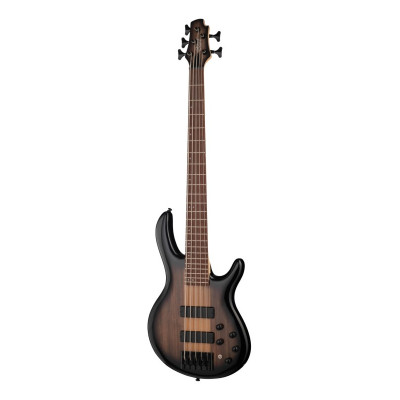 CORT C5-Plus-ZBMH-TBB Бас-гитара 5-ти струнная, коричневый санберст, Cort