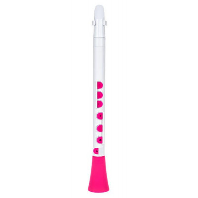 NUVO Dood (White/Pink) блок-флейта DooD, строй С (до), материал - АБС-пластик,...