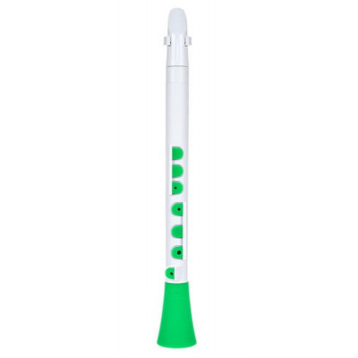 NUVO Dood (White/Green) блок-флейта DooD, строй С (до), материал - АБС-пластик,...