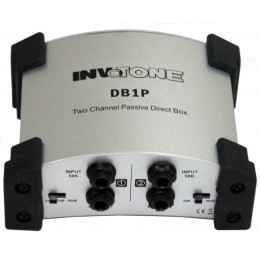 INVOTONE DB1P - пассивный двухканальный директ бокс, цвет серебрянный