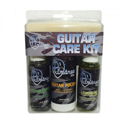 D'Andrea GCKD - Набор для ухода за гитарой Deluxe, Комплектация: Очиститель для струн - 1 шт., полироль для гитары - 1 шт., лимонное масло - 1 шт., хл