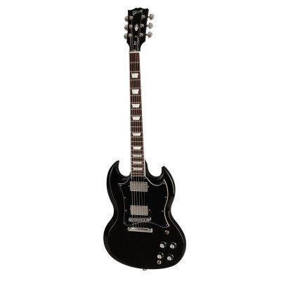 GIBSON 2019 SG Standard Ebony электрогитара, цвет черный в комплекте кейс