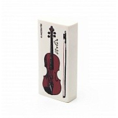 Ластик "СКРИПКА" (цвет белый) разм. 5 х 2,5 х 1 см Испания Ластик "СКРИПКА" (цвет белый) разм. 5 х 2,5 х 1 см Испания