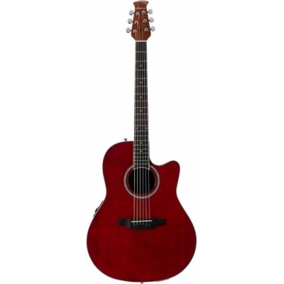 OVATION APPLAUSE AB24II-RR Mid Cutaway Ruby Red электроакустическая гитара