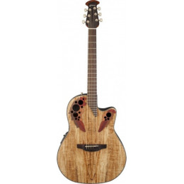 OVATION CE44P-SM Celebrity Elite Plus Mid Cutaway Natural Spalted Maple...