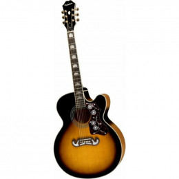 Гитара электроакустическая EPIPHONE EJ-200CE Vintage Sunburst Гитара электроакустическая EPIPHONE EJ-200CE Vintage Sunburst