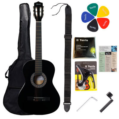 Гитара классическая TERRIS TC-BK Starter Pack Гитара классическая TERRIS TC-BK Starter Pack