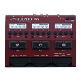 Zoom B3n мульти педаль эффектов для бас гитары с встроенным эмулятором кабинета/БП в комплекте