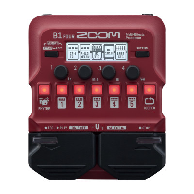 Zoom B1 FOUR басовый процессор мультиэффектов Zoom B1 FOUR басовый процессор мультиэффектов
