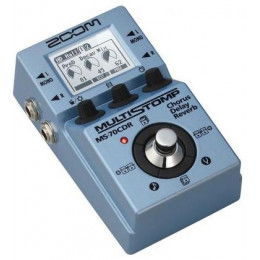 Zoom MS-70CDR компактная мульти педаль эффектов для электрогитары/Хорус/Дилей/Ревер/Без БП