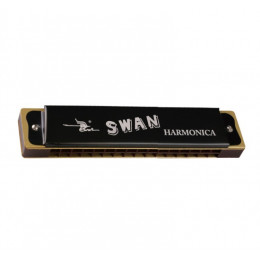 Губная гармоника тремоло SWAN SW16-1-BK