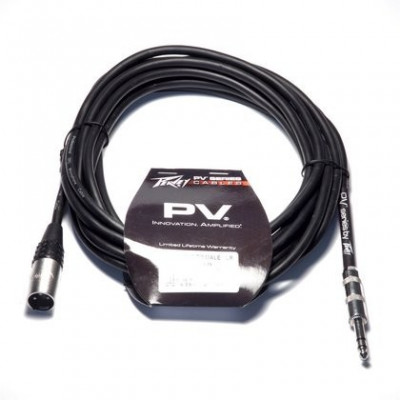 PEAVEY PV 10' TRS TO MALE XLR - кабель 3м PEAVEY PV 10' TRS TO MALE XLR - кабель 3м