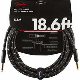 FENDER DELUXE 18.6' INST CBL BTWD инструментальный кабель, черный твид,...