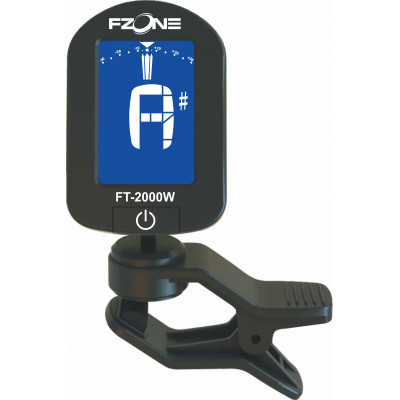 FZONE FT-2000W FZONE Тюнер хроматик, дисплей двуцветный, прищепка, черный, опт 10 шт