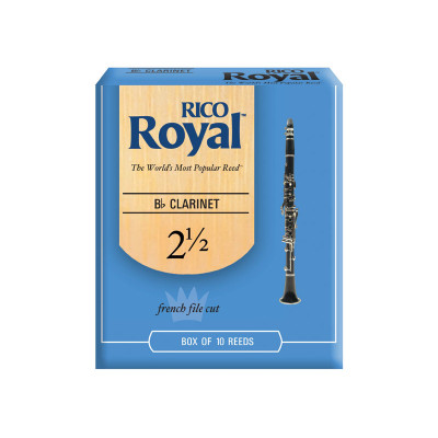 RICO ROYAL RCB1025 Набор тростей для кларнета №2.5 (10 штук в упаковке) RICO ROYAL RCB1025 Набор тростей для кларнета №2.5 (10 штук в упаковке)