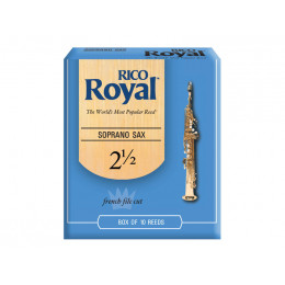 RICO ROYAL RIB1025 Набор тростей для саксофона сопрано №2.5 (10 штук в упаковке) RICO ROYAL RIB1025 Набор тростей для саксофона сопрано №2.5 (10 штук в упаковке)