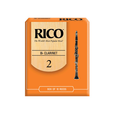 RICO RCA1020 Набор тростей для кларнета 10шт №2 (10шт.в пачке) RICO RCA1020 Набор тростей для кларнета 10шт №2 (10шт.в пачке)