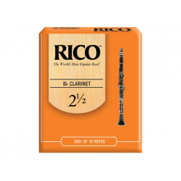RICO RCA1025 Набор тростей для кларнета 10шт №2.5. бокс