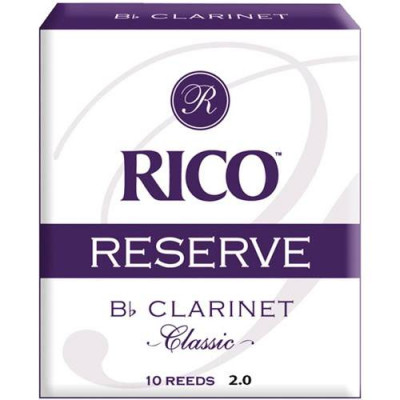 RICO RCT1020 Трости для кларнета, серия Reserve Classic, толщина 2.0 RICO RCT1020 Трости для кларнета, серия Reserve Classic, толщина 2.0