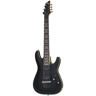 Schecter DEMON-7 ABSN Гитара электрическая, 7 струн, корпус липа, гриф клен, лады 24X Jumbo