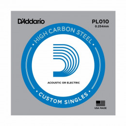 D'ADDARIO PL010 Отдельная струна 0.010"