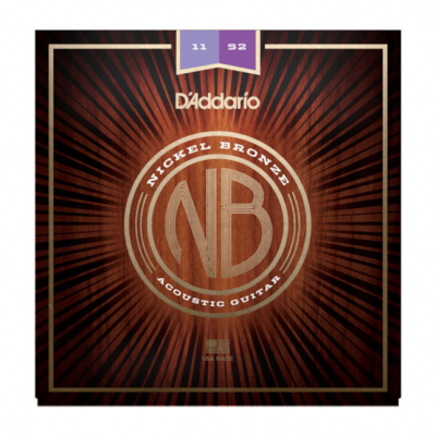 D'ADDARIO NB1152 Custom Light Набор 6 струн для гитары акустик никель-бронза 011-052 D'ADDARIO NB1152 Custom Light Набор 6 струн для гитары акустик никель-бронза 011-052